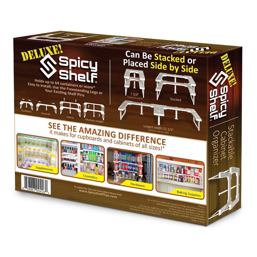 slide 2 of 7, Spice Rack White - Spicy Shelf, 1 ct