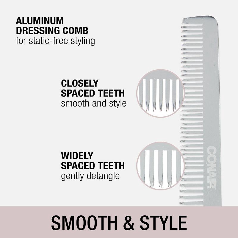 slide 3 of 5, CONAIRMAN Handmade Metal Dress Comb, 1 ct