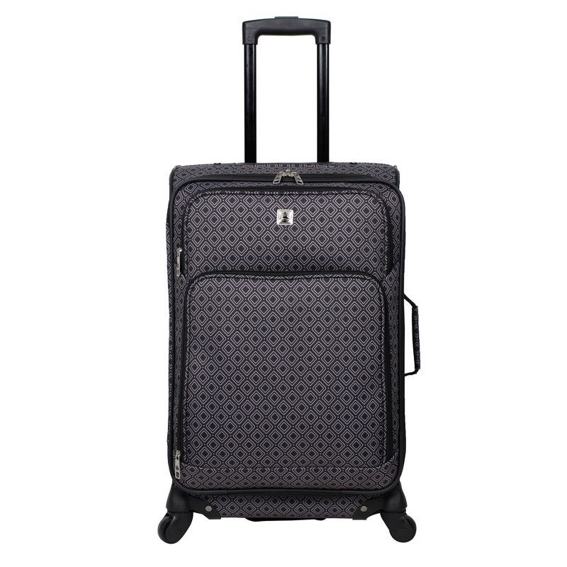 slide 2 of 14, Skyline 4pc Softside Checked Luggage Set - Gray Geo, 4 ct