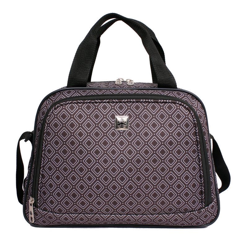 Skyline 4pc Softside Checked Luggage Set Gray Geo 4 ct Shipt