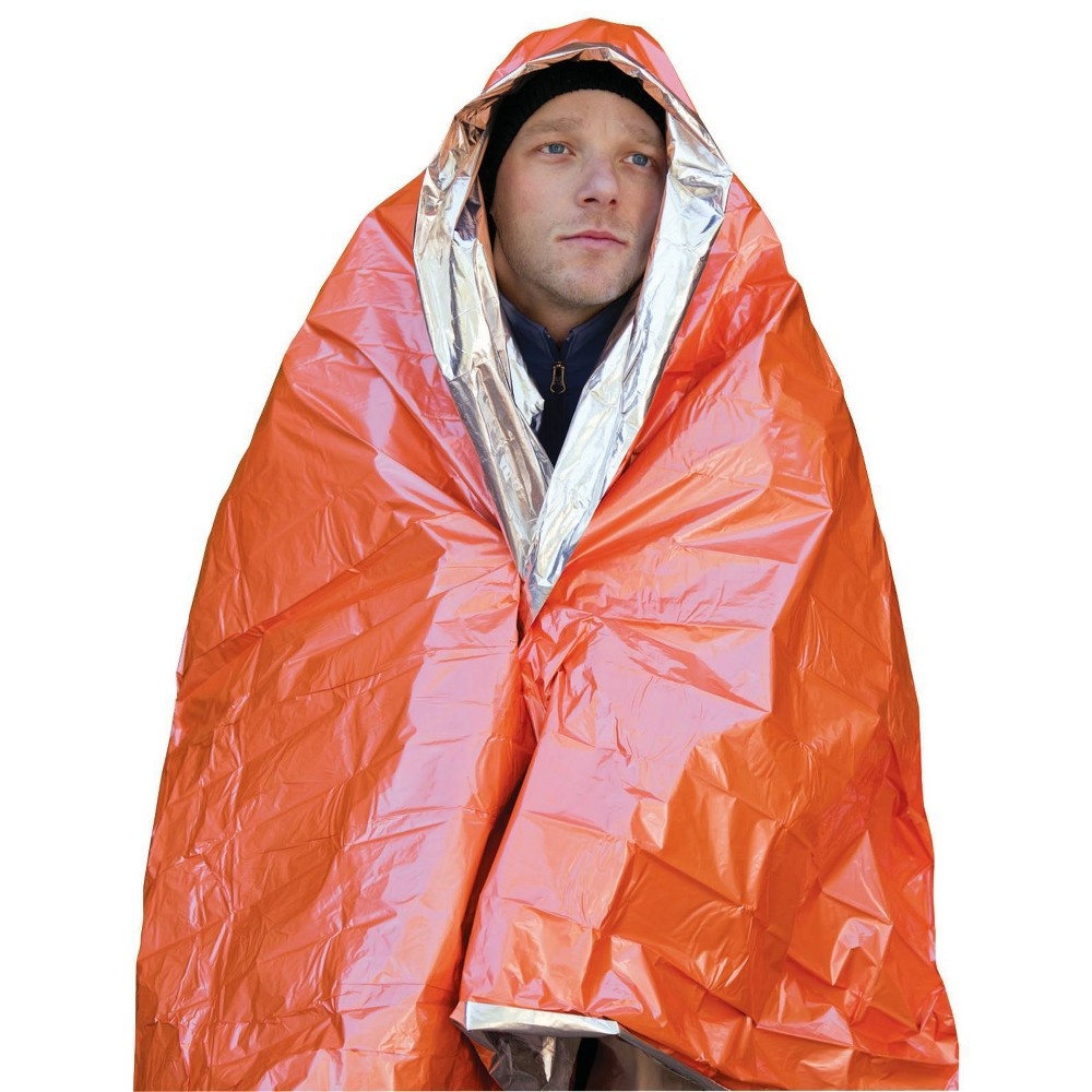 slide 4 of 7, Survive Outdoors Longer Survive Outdoors Emergency Blanket - Orange, 1 ct