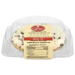 Cyrus O'Leary's Pie Co Peanut Butter Chocolate Cream Pie 20 oz