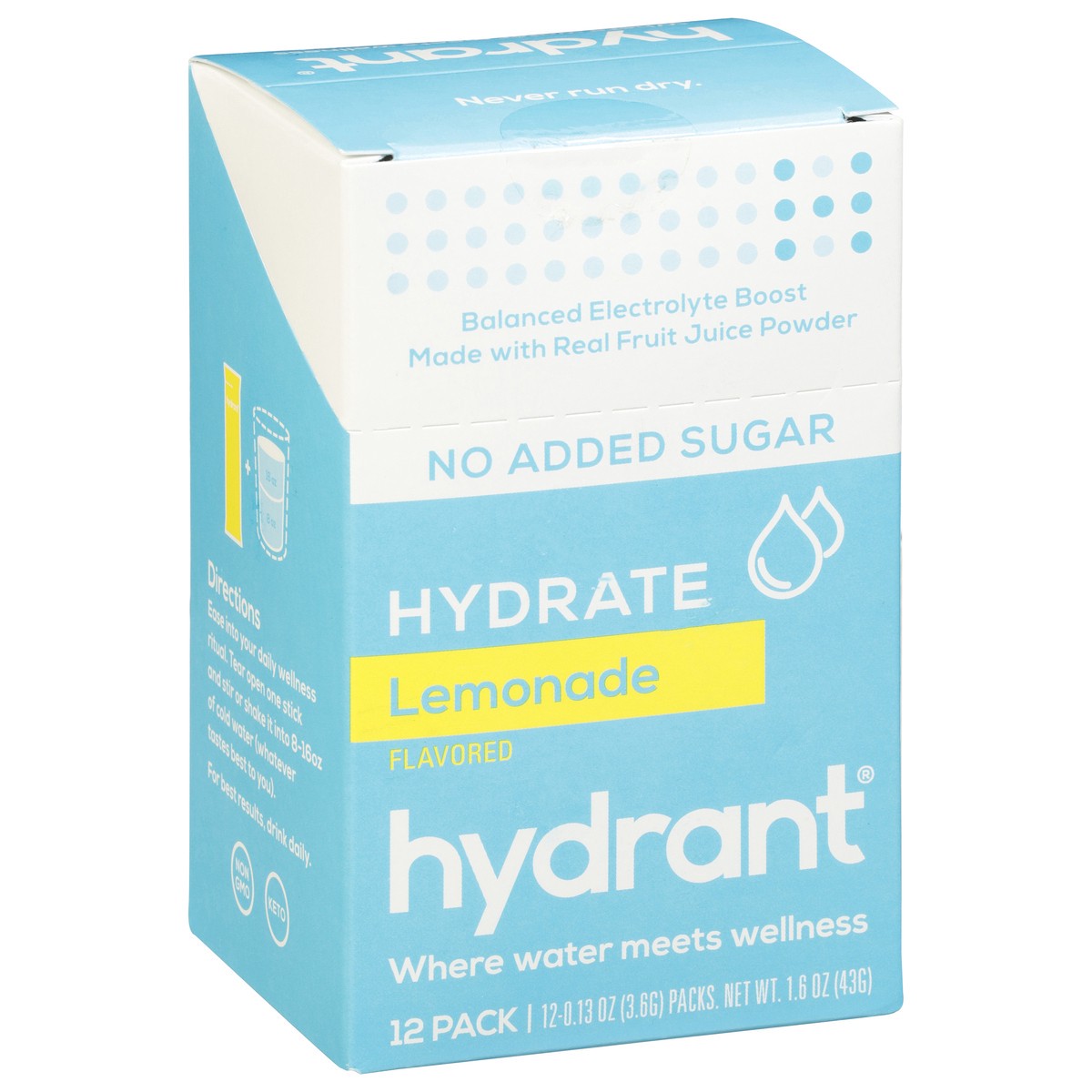 slide 9 of 14, Hydrant Hydrate Lemonade Flavored Electrolyte Drink Mix - 12 ct, 12 ct