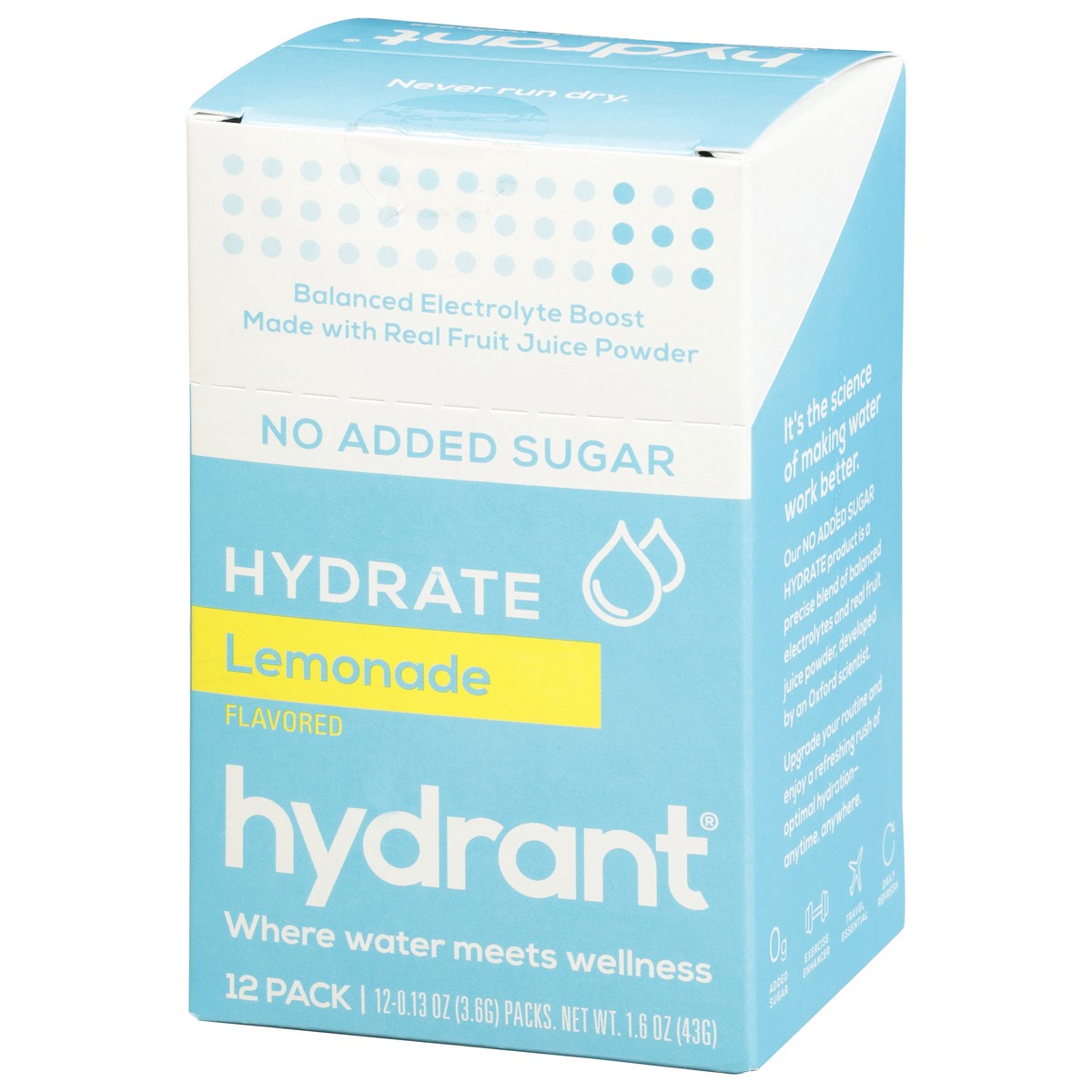slide 12 of 14, Hydrant Hydrate Lemonade Flavored Electrolyte Drink Mix - 12 ct, 12 ct