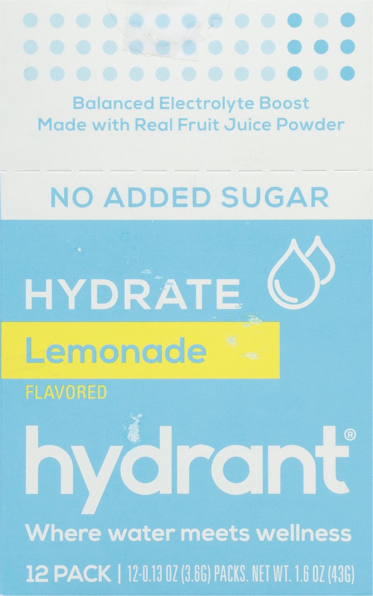 slide 8 of 14, Hydrant Hydrate Lemonade Flavored Electrolyte Drink Mix - 12 ct, 12 ct