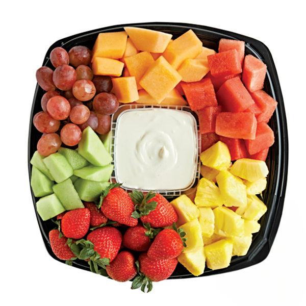 slide 1 of 1, Hy-Vee 16" Fruit Tray - Serves 29 To 43 People, 168 oz