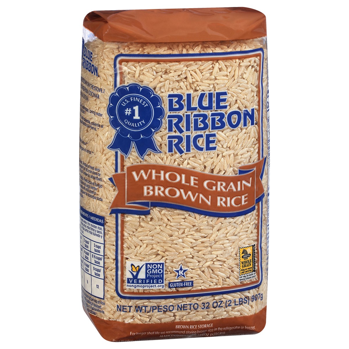 slide 7 of 9, Blue Ribbon Whole Grain Brown Rice 32 oz, 32 oz