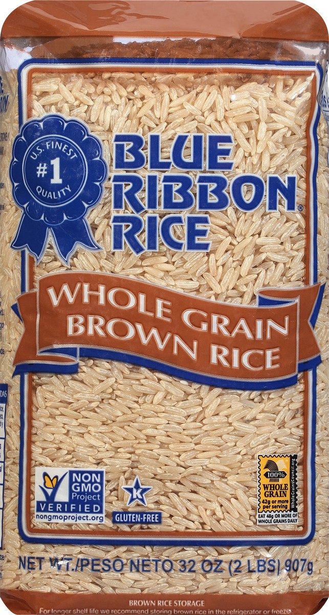 slide 4 of 9, Blue Ribbon Whole Grain Brown Rice 32 oz, 32 oz