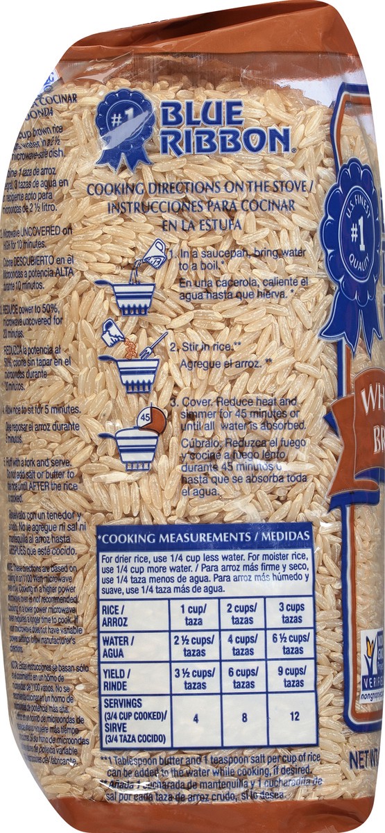 slide 5 of 9, Blue Ribbon Whole Grain Brown Rice 32 oz, 32 oz