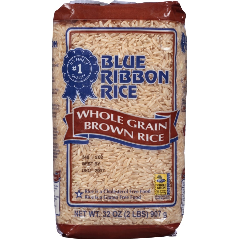 slide 1 of 1, Blue Ribbon Whole Grain Brown Rice, 32 oz