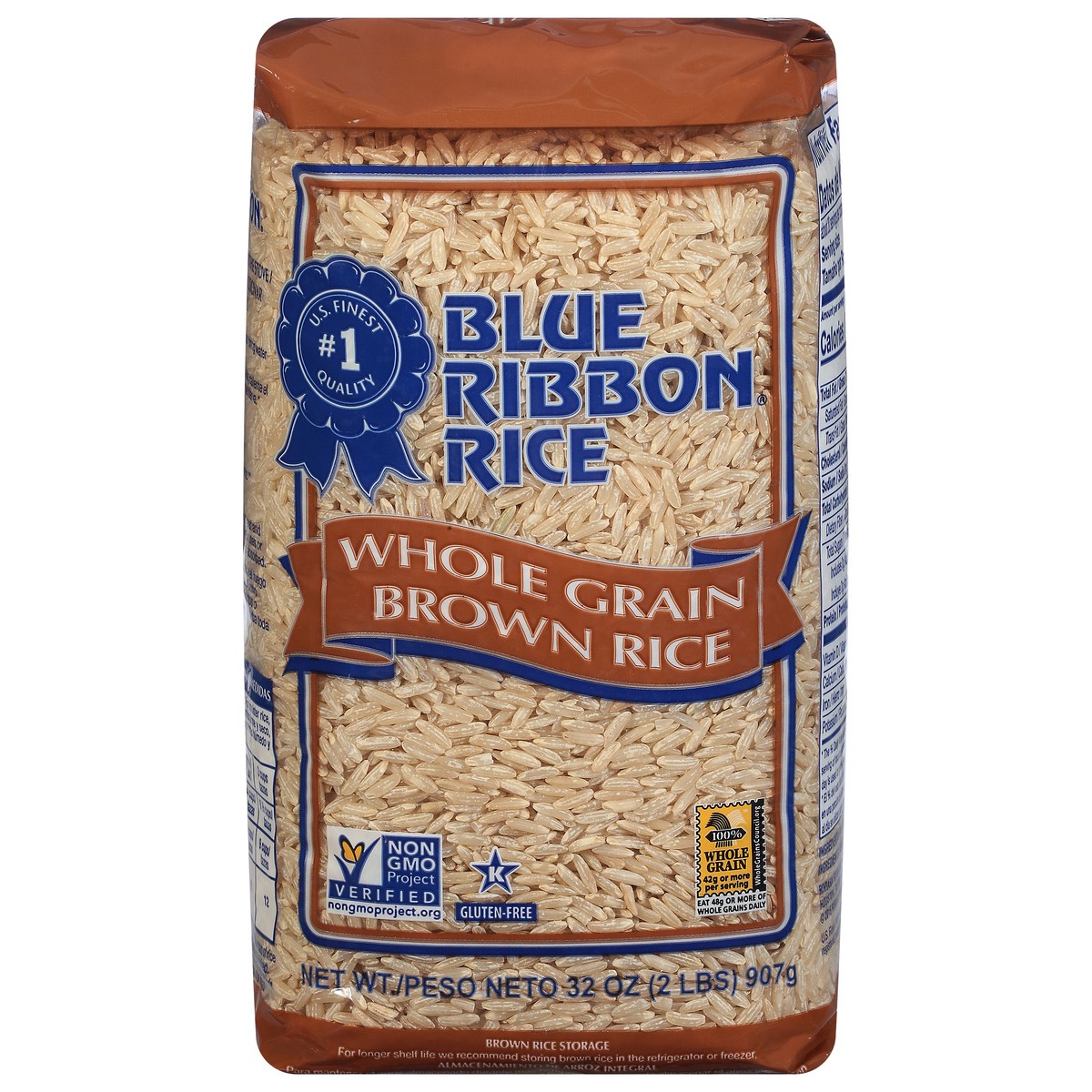 slide 1 of 9, Blue Ribbon Whole Grain Brown Rice 32 oz, 32 oz