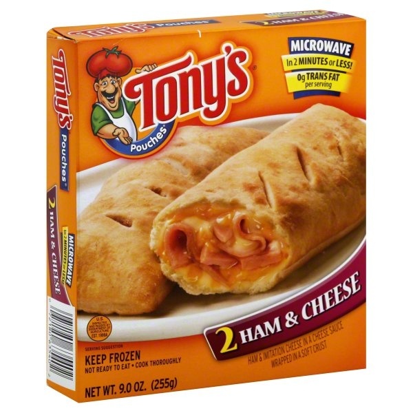 slide 1 of 4, Tony's Ham Cheese Pouches, 2 ct; 9 oz