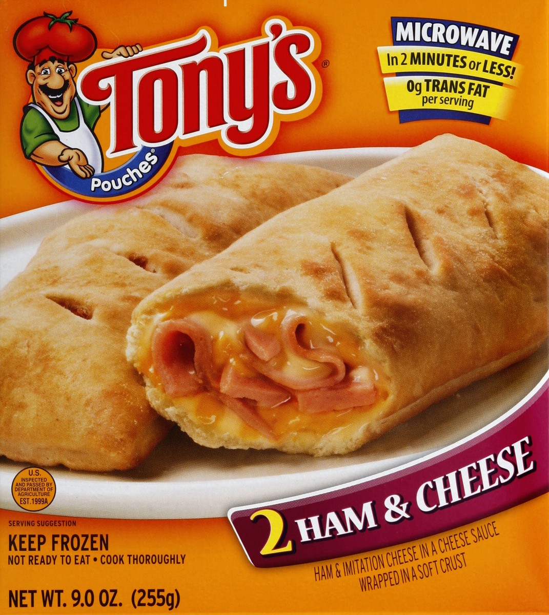 slide 4 of 4, Tony's Ham Cheese Pouches, 2 ct; 9 oz