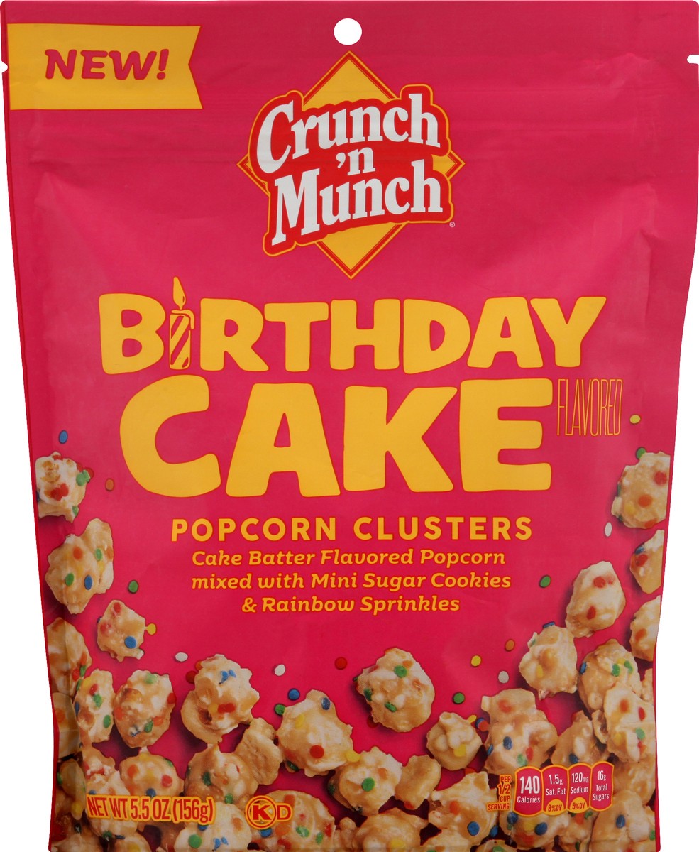 slide 3 of 8, Crunch 'n Munch Crunch & Munch Birthday Cake Popcorn Clusters, 5.5 oz