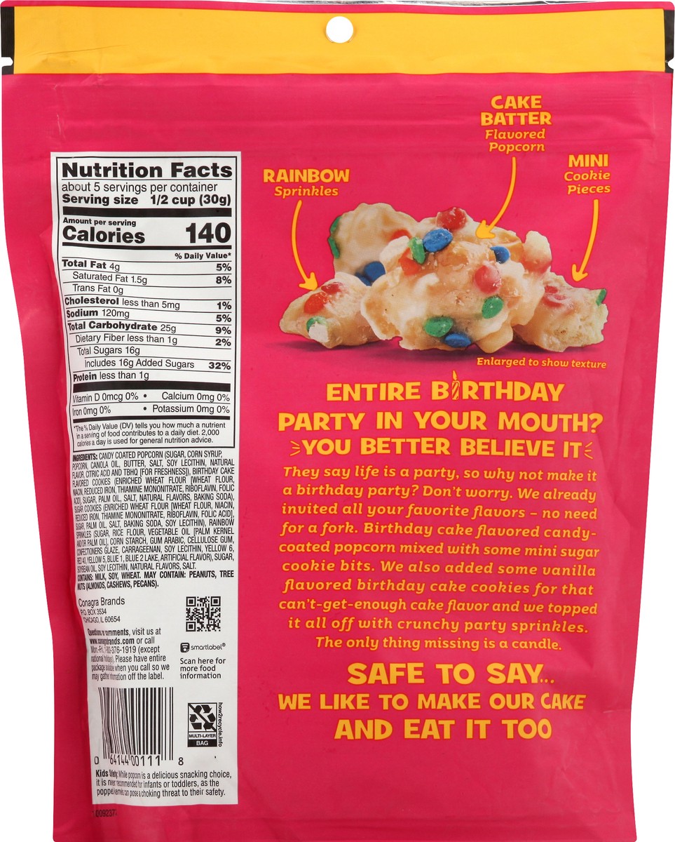 slide 2 of 8, Crunch 'n Munch Crunch & Munch Birthday Cake Popcorn Clusters, 5.5 oz