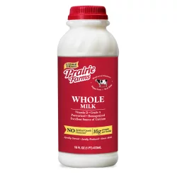 Prairie Farms Whole Milk Plastic Fresh - 16 oz