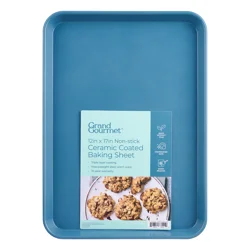 Grand Gourmet Non-Stick Ceramic Coated 11in x 17in Baking Sheet (Light Blue)