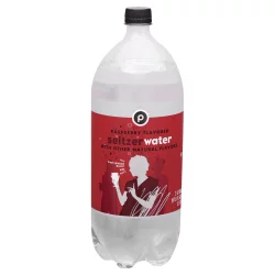 Publix Raspberry Flavored Seltzer Water - 2 liter