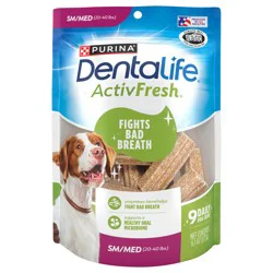 Purina DentaLife Dental Care Small/Medium Dog Chews, ActivFresh Daily Oral Care
