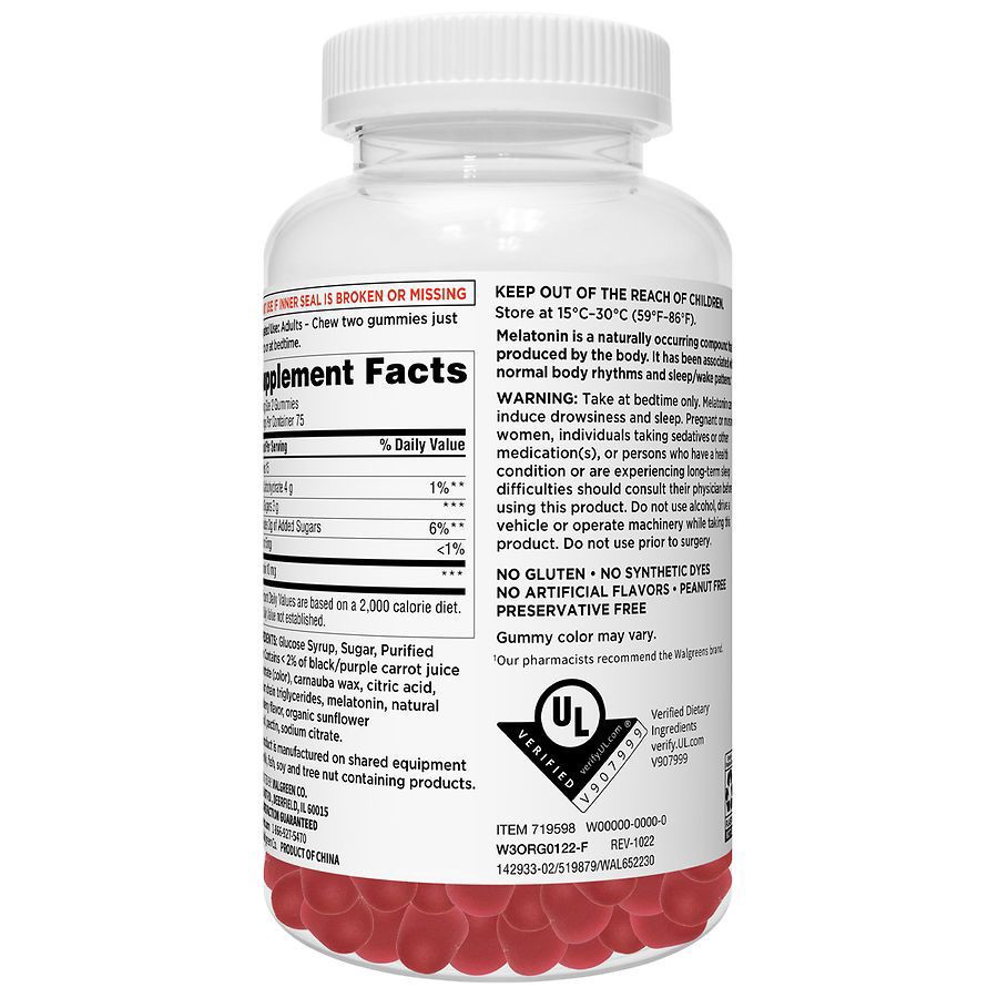 slide 2 of 4, Walgreens Melatonin 10 mg, Value Size Strawberry, 150 ct