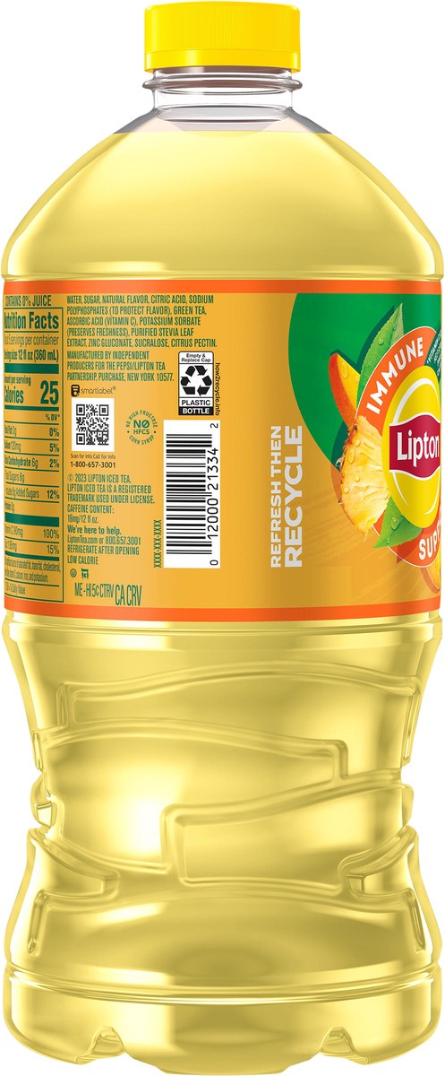 slide 2 of 4, Lipton Iced Tea Immune Support Green Tea Pineapple Mango64 Fl Oz, 