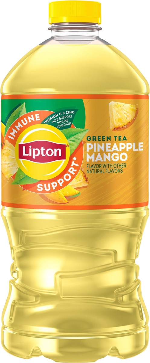 slide 3 of 4, Lipton Iced Tea Immune Support Green Tea Pineapple Mango64 Fl Oz, 