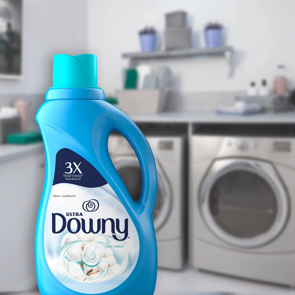 slide 4 of 8, Downy Cool Cotton Scent Ultra Liquid Fabric Conditioner and Fabric Softener -129 fl oz, 129 fl oz