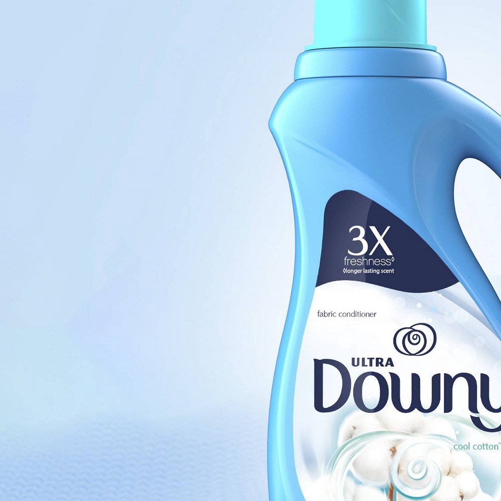 slide 8 of 8, Downy Cool Cotton Scent Ultra Liquid Fabric Conditioner and Fabric Softener -129 fl oz, 129 fl oz