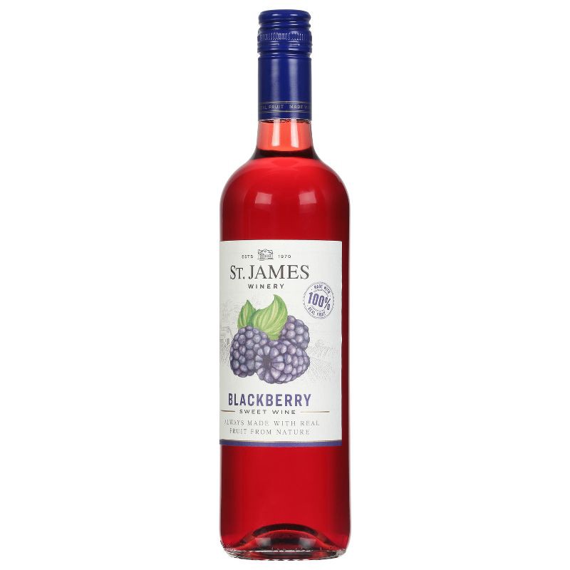 slide 4 of 6, St. James Winery St. James Refresh Blackberry Wine - 750ml Bottle, 750 ml