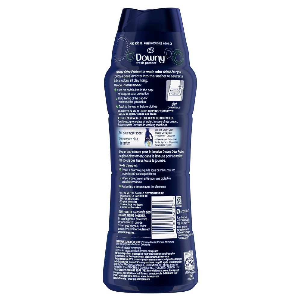 slide 2 of 8, Downy Odor Protect Active Fresh In-Wash Scent Booster Beads, 20.1 oz