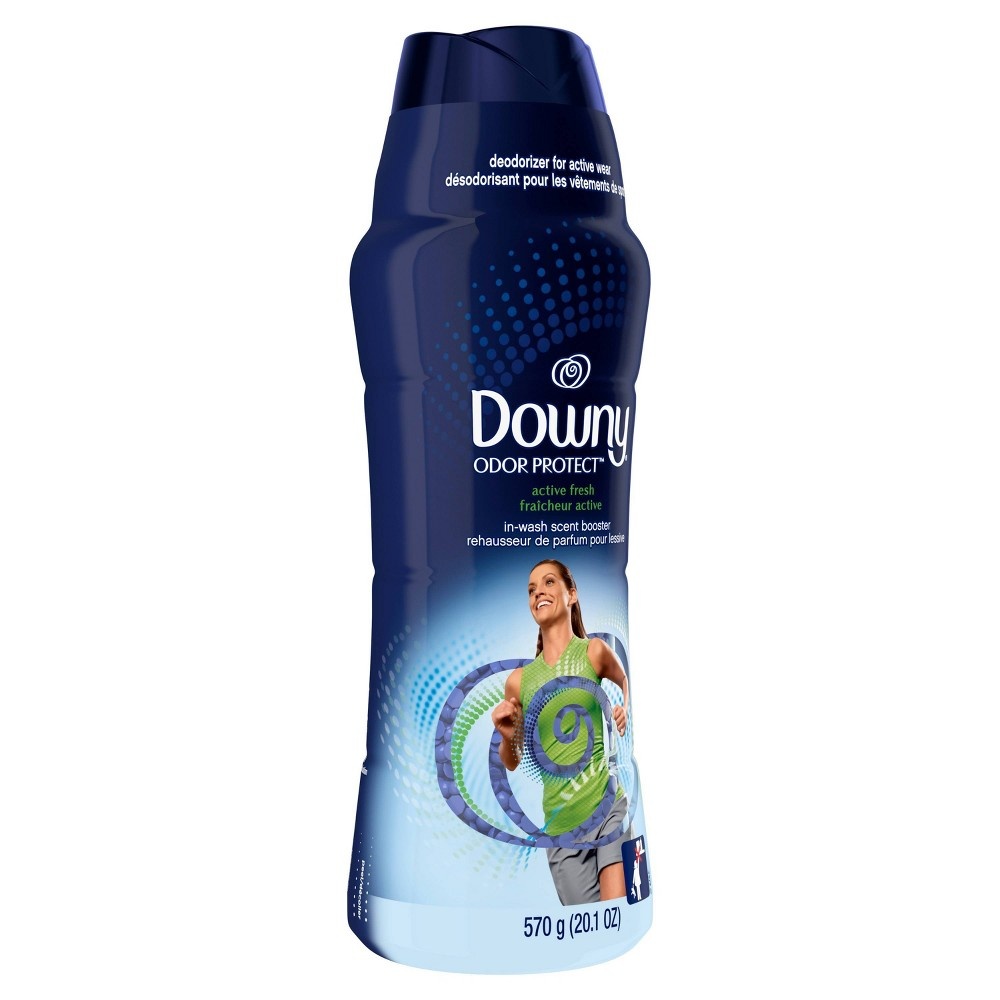 slide 3 of 8, Downy Odor Protect Active Fresh In-Wash Scent Booster Beads, 20.1 oz