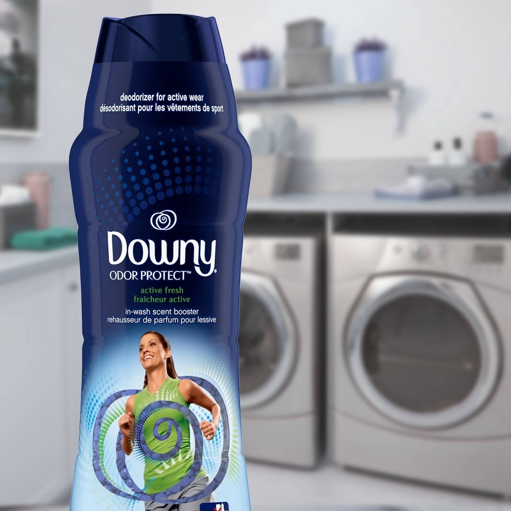 slide 4 of 8, Downy Odor Protect Active Fresh In-Wash Scent Booster Beads, 20.1 oz