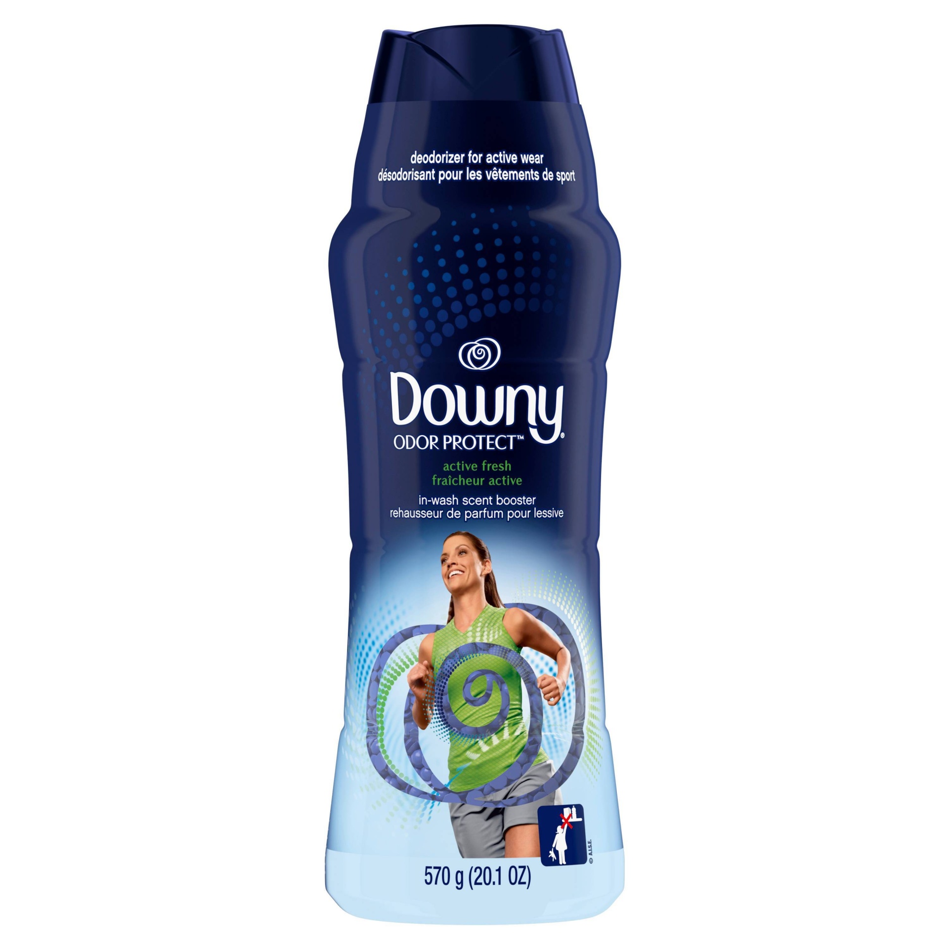 slide 1 of 8, Downy Odor Protect Active Fresh In-Wash Scent Booster Beads, 20.1 oz