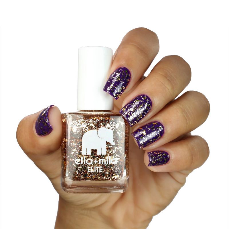 slide 4 of 5, ella+mila Elite Nail Polish Collection - Drippin' Gold - 0.45 fl oz, 0.45 fl oz