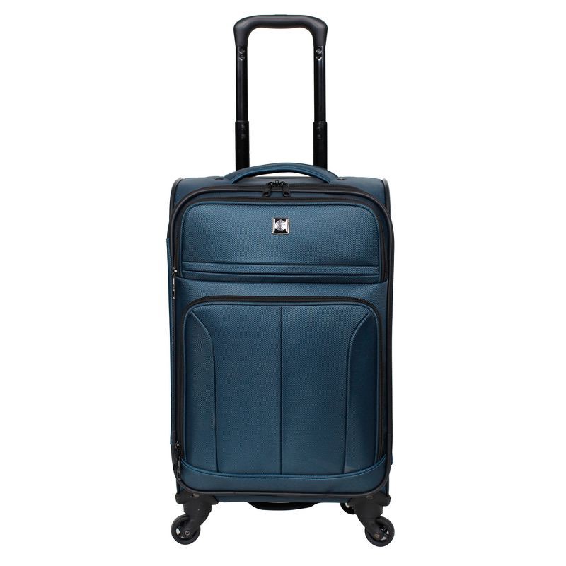 slide 1 of 7, Skyline Softside Carry On Spinner Suitcase - Teal, 1 ct