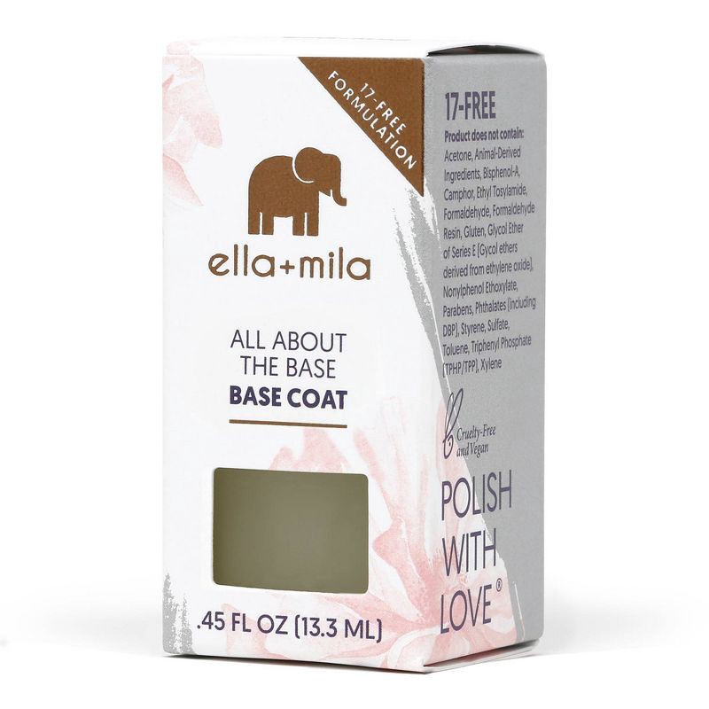 slide 2 of 4, ella+mila Nail Care Nail Enamel Primer (All About the Base) - 0.45 fl oz, 0.45 fl oz