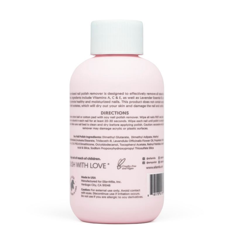 slide 2 of 3, ella+mila Soy Nail Polish Remover - Lavender - 4 fl oz, 4 fl oz