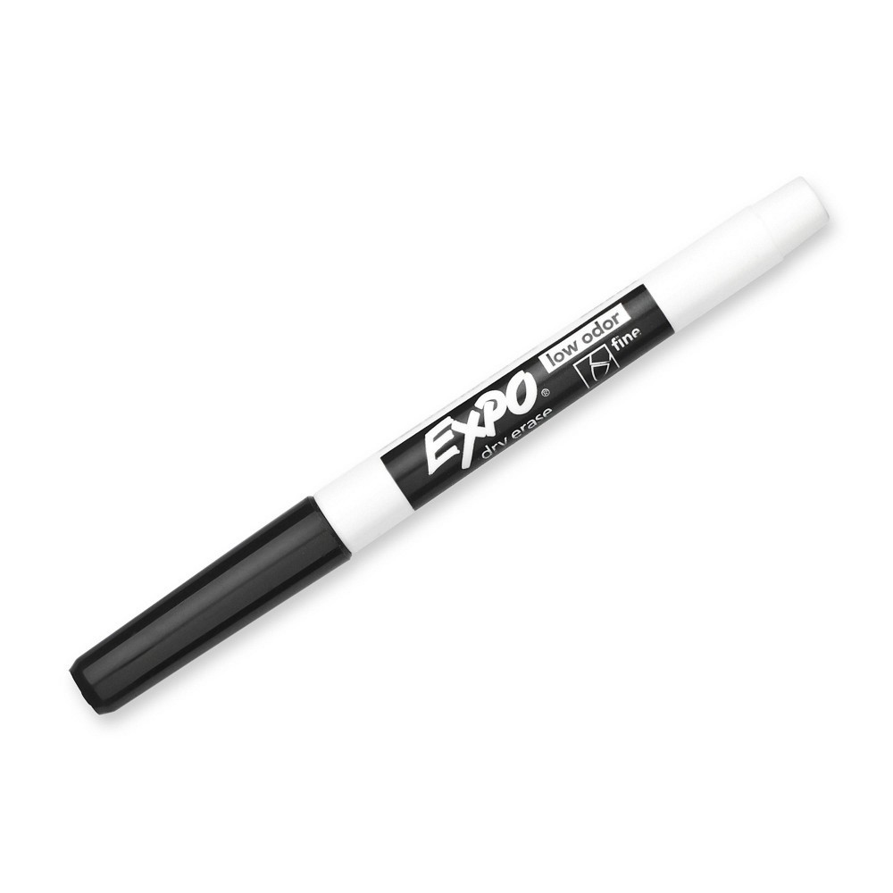slide 2 of 8, Expo 4pk Dry Erase Markers Fine Tip Black, 4 ct