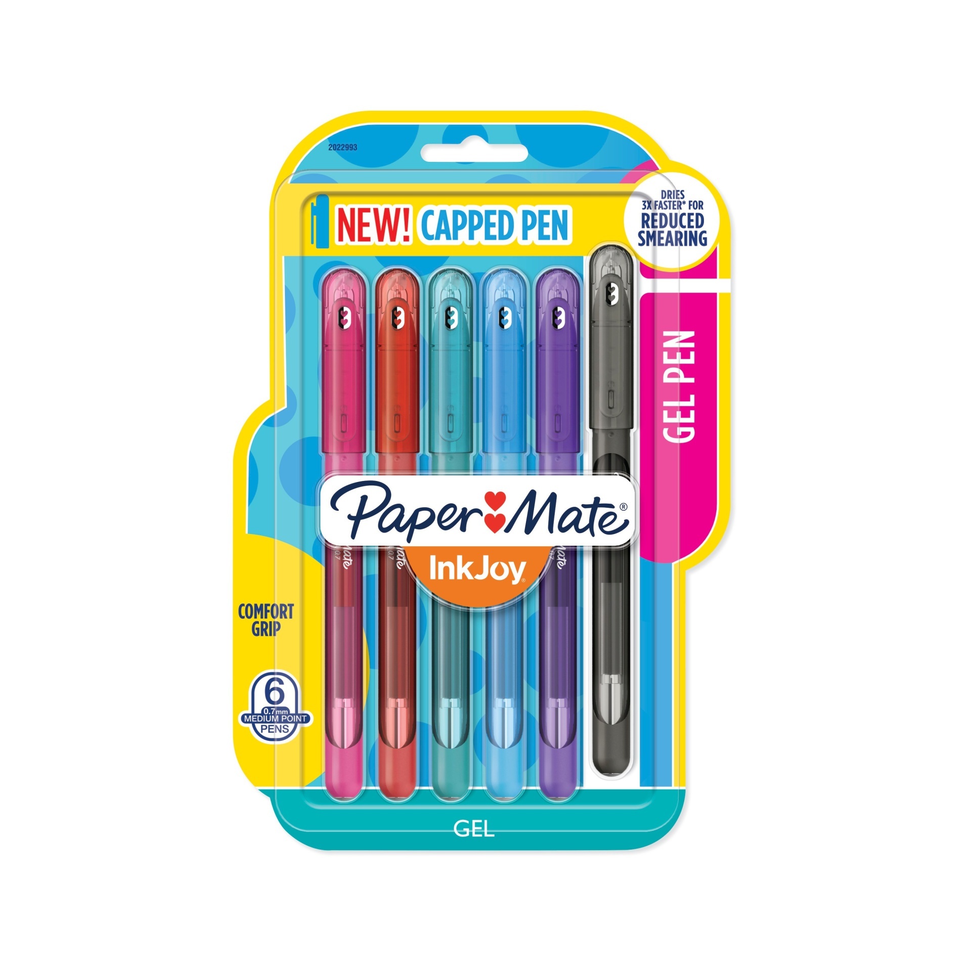 slide 1 of 7, Paper Mate Inkjoy Capped Multicolor Gel Pens, 6 ct