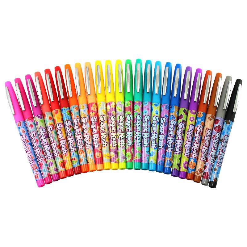 slide 6 of 6, Sugar Rush 24pk Colorful Felt Tip Pens, Teacher Supplies, 24 ct