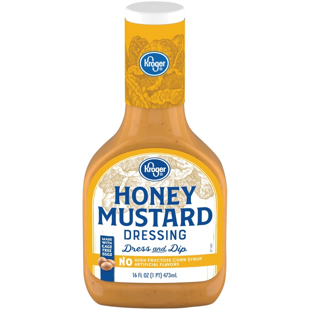 slide 1 of 1, Kroger Honey Mustard Dressing, 16 fl oz