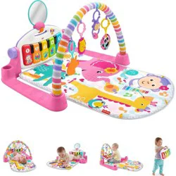 Fisher-Price Deluxe Kick & Play Piano Gym Playmat - Pink