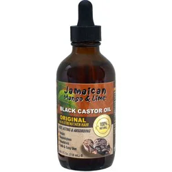 Jamaican Black Castor Oil Mango and Lime Black Castor Oil Original - 4 fl oz: Moisturizing, Deep Hydration, Strengthening