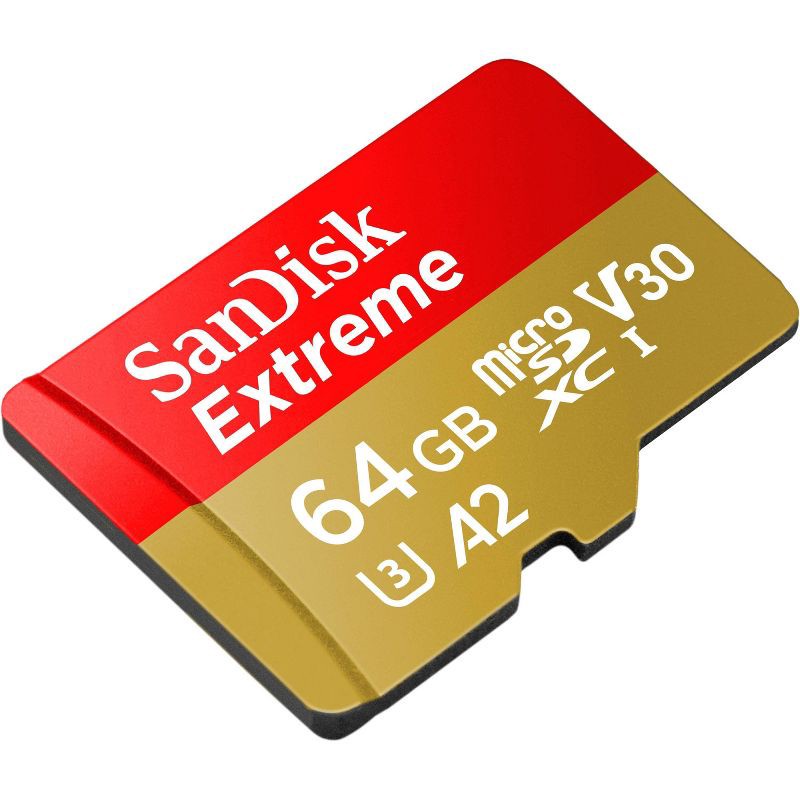 slide 1 of 1, SanDisk Extreme Plus 64GB microSD Class 10 Memory Card, 1 ct