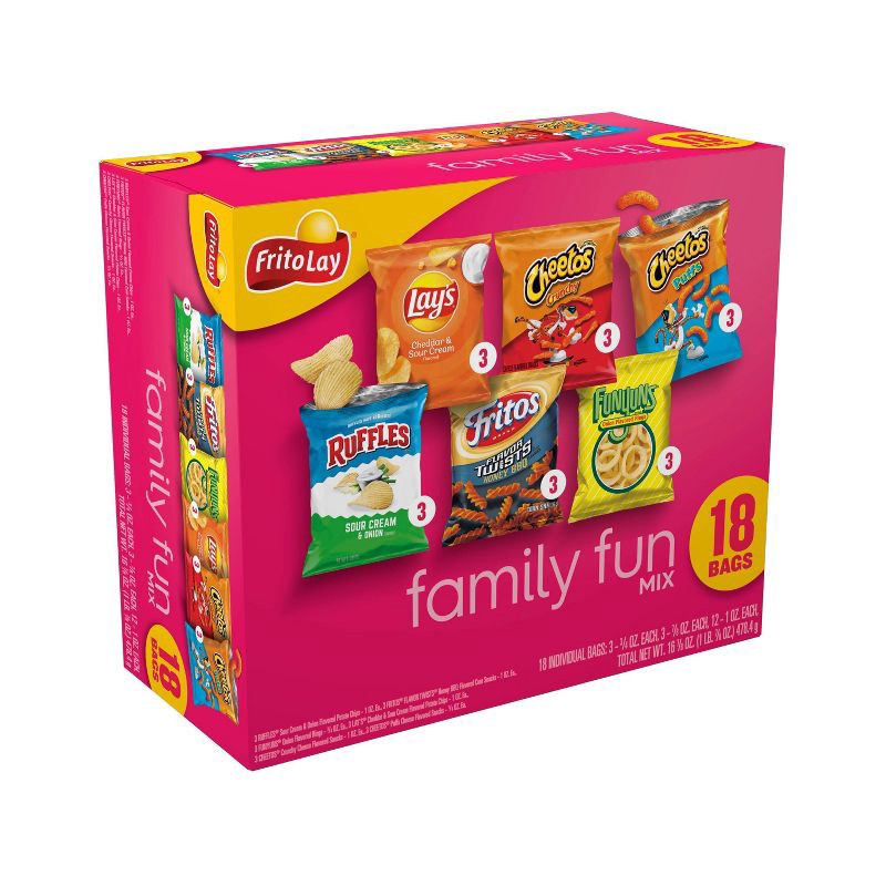 slide 3 of 7, Frito-Lay Variety Pack Family Fun Mix - 18ct, 18 ct