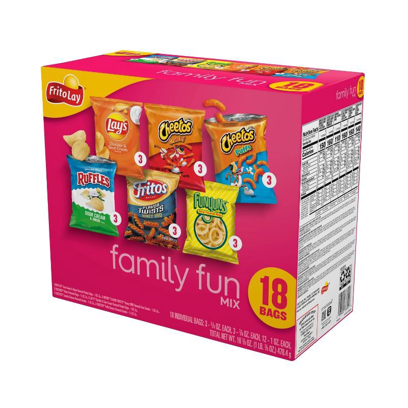 slide 5 of 7, Frito-Lay Variety Pack Family Fun Mix - 18ct, 18 ct