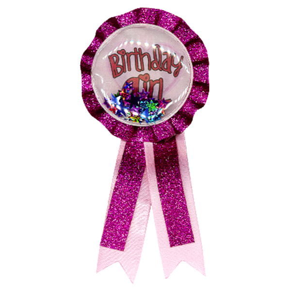 slide 1 of 1, Meijer Birthday Girl Ribbon, 1 ct