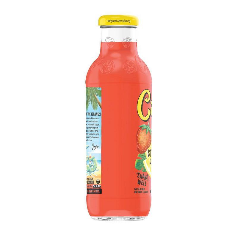 slide 3 of 4, Calypso Strawberry Lemonade - 16 fl oz Glass Bottle, 16 fl oz