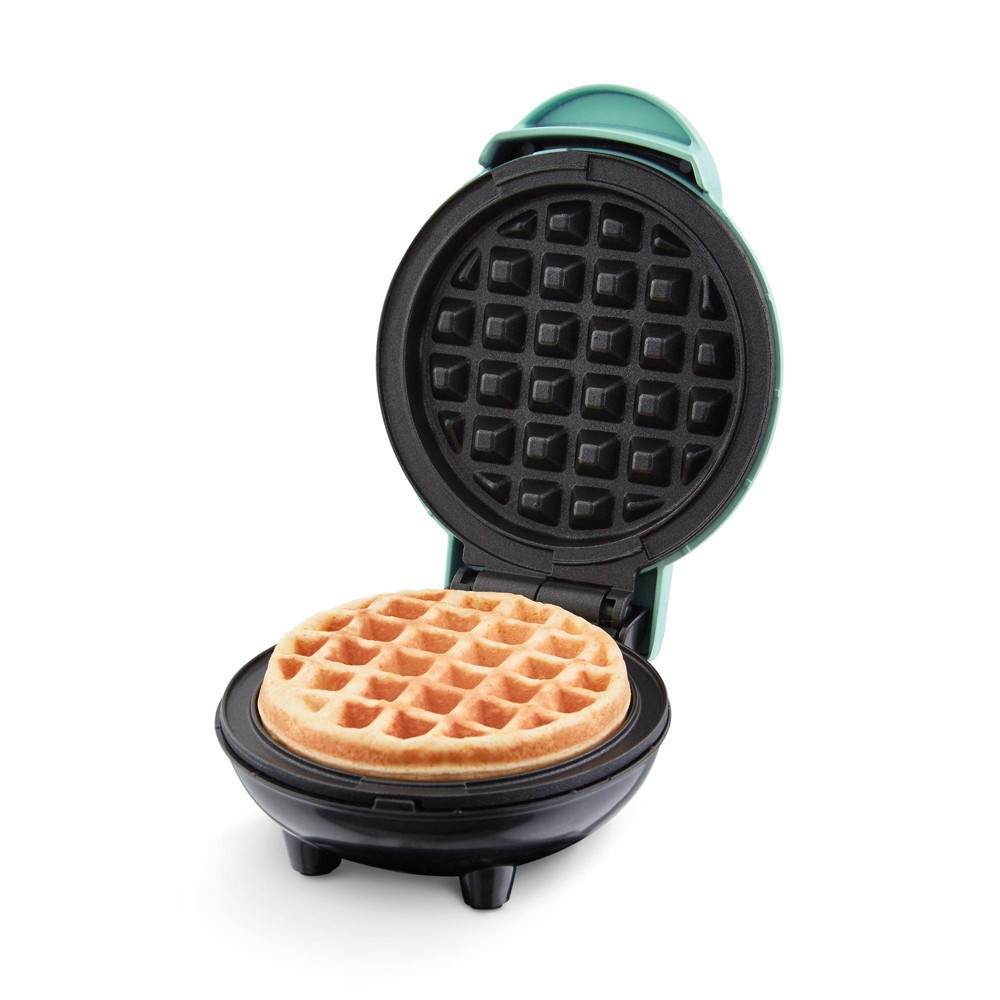 slide 2 of 6, Dash Mini Maker Waffle - Aqua, 1 ct