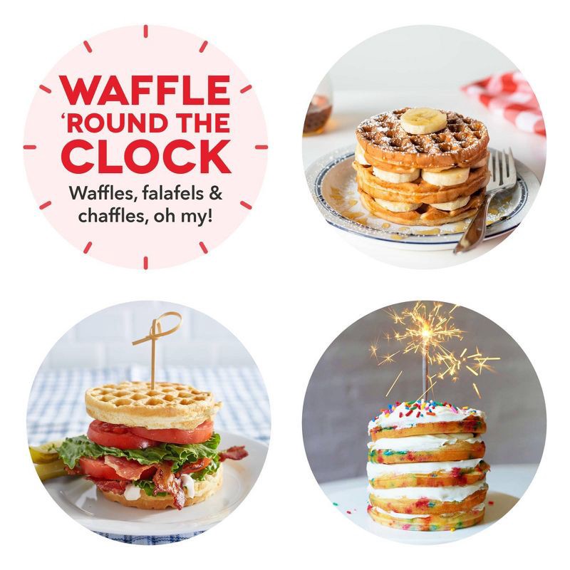 slide 12 of 13, Dash Mini Maker Waffle - Aqua, 1 ct